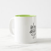 私は大きいコップのマグを好みます ツートーンマグカップ (正面左)