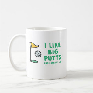 私は大きいパットを好み、おもしろいなゴルファーのマグあることができ コーヒーマグカップ