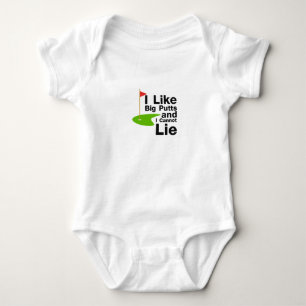 私は大きいパットを好み、おもしろいなゴルフゴルフあることができませ ベビーボディスーツ