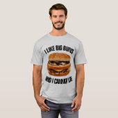 私は大きいパンを好み、おもしろいなハンバーガーあることができません Tシャツ (正面フル)