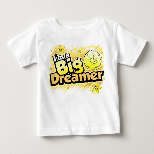 私は大きい夢みる人のベビーTです ベビーTシャツ (正面)
