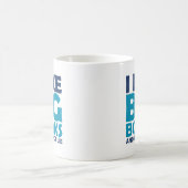 私は大きい本を好み、あることができません コーヒーマグカップ (中央)