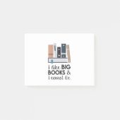 私は大きい本を好み、あることができません! ポストイット (正面)