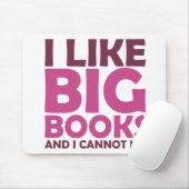 私は大きい本を好み、あることができません マウスパッド (マウス)