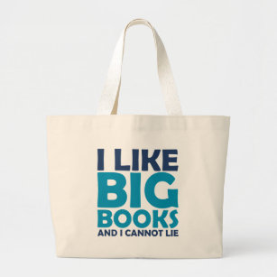 私は大きい本を好み、あることができません ラージトートバッグ