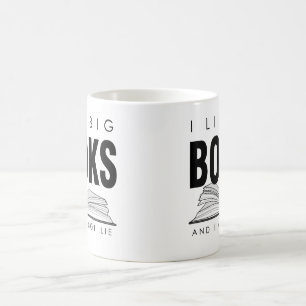 私は大きい本好みます(および私をうそはできません) コーヒーマグカップ