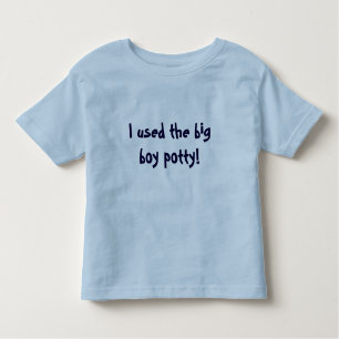 私は大きい男の子のpottyを使用しました! トドラーTシャツ