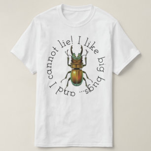 私は大きい虫を好みます Tシャツ