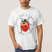 私は大きい虫を好みます Tシャツ (正面)