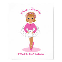 私は大きくなったらバレリーナになりたい