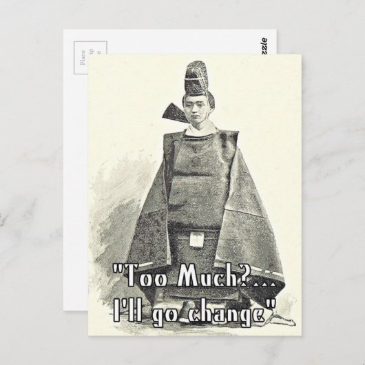 私は大きく変わる。おもしろいファッショングリーティングカード ポストカード (正面/裏面)