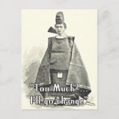 私は大きく変わる。おもしろいファッショングリーティングカード ポストカード (正面)