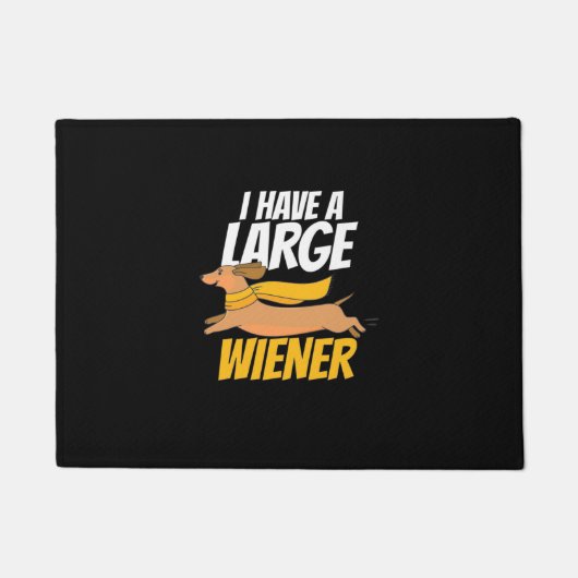 私は大きなウィーン人を持っている ドアマット (正面)