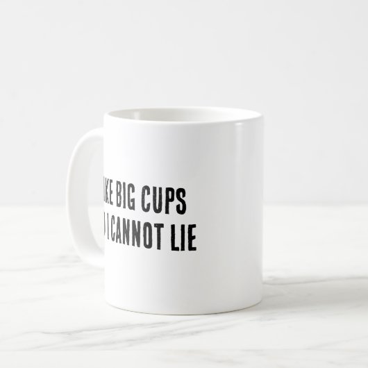私は大きなカップが好きで、マグカップを寝かせることができない コーヒーマグカップ (正面左)