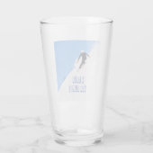 私は大きなダンプ雪スキー下り坂が大好き タンブラーグラス (裏面)