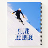 私は大きなダンプ雪スキー下り坂が大好き ノートブック (裏面)