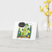 私は大きなディルの一種である – ガーデンオーガニックデザイン カード (黄色い花)