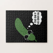 私は大きなディルの漬物の一種おもしろいだ ジグソーパズル (横)