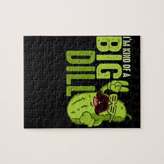 私は大きなディルの漬物の一種おもしろいだ ジグソーパズル (横)