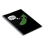 私は大きなディルの漬物の一種おもしろいだ ノートブック (右側)