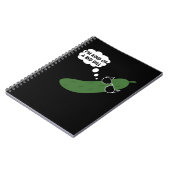 私は大きなディルの漬物の一種おもしろいだ ノートブック (左側)