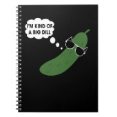 私は大きなディルの漬物の一種おもしろいだ ノートブック (正面)