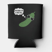 私は大きなディルの漬物の一種おもしろいだ 缶クーラー (正面)