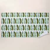 私は大きなディル(ディール)グリーンサワーの漬物のようなものだ ビーチタオル (正面)