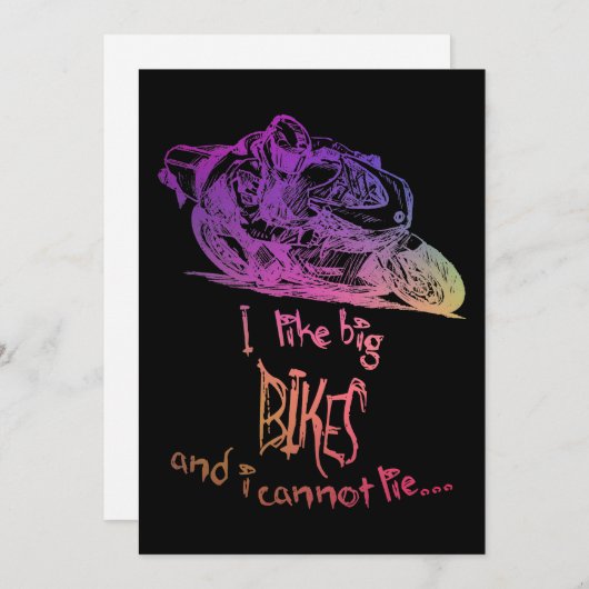 私は大きなバイクが好きで、男性のバイクは嘘をつかない シーズンカード (正面/裏面)