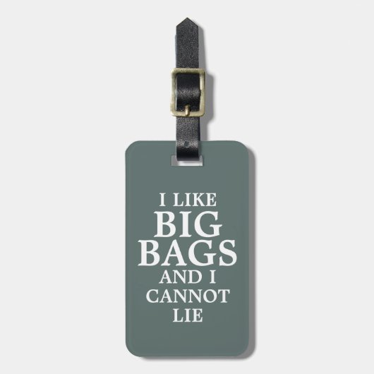私は大きなバッグが好きで嘘は吐けない ラゲッジタグ (正面縦)