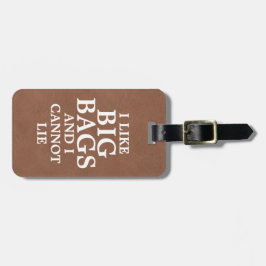 私は大きなバッグが好きで革は寝フェイクられない ラゲッジタグ