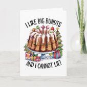 私は大きなバンドルがクリスマスカードを嘘おもしろいをつくことができない シーズンカード (正面)