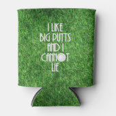 私は大きなパットが好きでゴルフが上手ではない 缶クーラー (正面)
