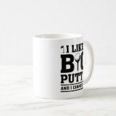 私は大きなパットが好きで嘘をつけない コーヒーマグカップ (正面右)