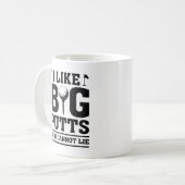 私は大きなパットが好きで嘘をつけない コーヒーマグカップ (正面左)