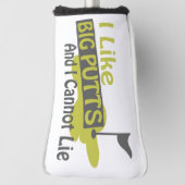 私は大きなパットが好きで嘘をつけない ゴルフヘッドカバー (回転90)