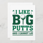 私は大きなパットが好きで嘘をつけない サンキューカード (正面/裏面)