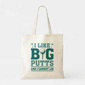 私は大きなパットが好きで嘘をつけない トートバッグ (裏面)