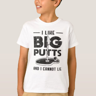 私は大きなパットが好きで、ゴルフのゴルファーのギフトが好きではない Tシャツ