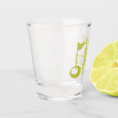 私は大きなパットが好きで、ゴルフのユーモアは嘘をつけない ショットグラス (左)