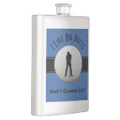 私は大きなパットゴルフ引用文ユーモアおもしろいブルーブラックが好き フラスク (右)