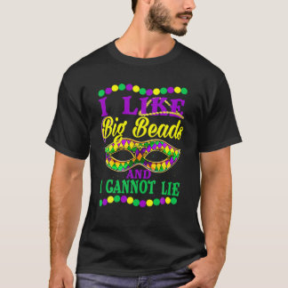私は大きなビーズが好きで嘘がつけない Tシャツ