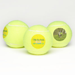 私は大きなボウルが好きで、私は犬を嘘をつくことができないパーソナライズ テニスボール