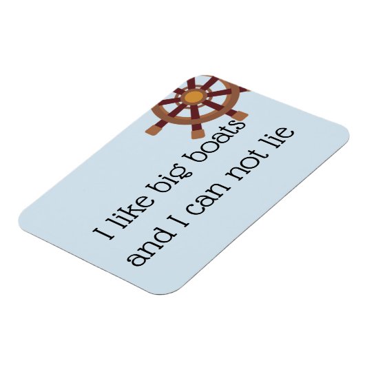 私は大きなボートのステートルームおもしろいクルーズドアが好き マグネット (左側)