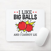 私は大きなボールが好きで嘘をつけないボーリング おもしろい マウスパッド (マウス)