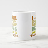 私は大きなマグカップが好きで嘘をつけないパーソナライズされた ジャンボコーヒーマグカップ (正面)