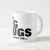 私は大きなマグカップが好きで嘘をつけない ジャンボコーヒーマグカップ (正面右)