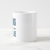 私は大きなマグカップが好きで嘘をつけない ジャンボコーヒーマグカップ (正面)