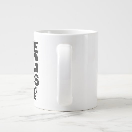 私は大きなマグコーヒおもしろいーマグが好きだ ジャンボコーヒーマグカップ (裏面)