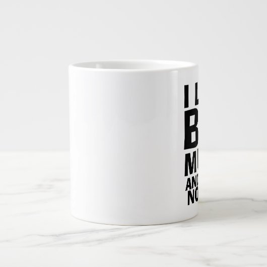 私は大きなマグコーヒおもしろいーマグが好きだ ジャンボコーヒーマグカップ (正面)